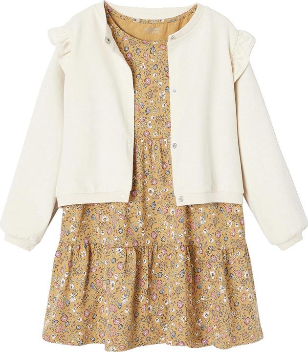 Immagine prodotto Vertbaudet Set da bambina: abito camicia e cardigan (158)