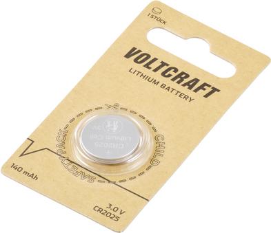 Produktbild Voltcraft LM2025 Knopfzelle CR 2025 Lithium 140 mAh 3 V 1 St. (1 Stk., CR2025, 140 mAh)