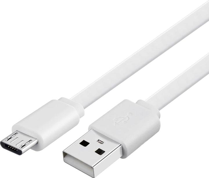 Produktbild PowerGuard Extra kurzes Micro USB Flachband Kabel 20cm (USB 4.0)