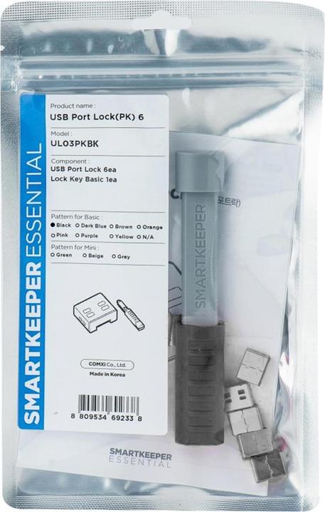 Immagine prodotto Smart Keeper SmartKeeper Basic "Porta USB-A" Blocker 6 pezzi + chiave nero