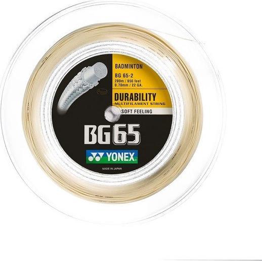 Yonex BG 65 Badminton Rotolo di corde da 200 m