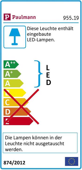 Energy Label Paulmann URail Aldan (820 lm)