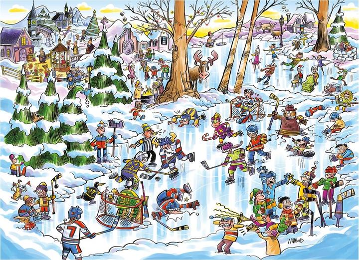 Image du produit Cobble Hill Hockey sur glace fou 350 pièces (350 pièces)