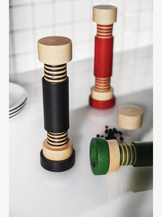 Produktbild Alessi Twergi Salz/Pfeffermühle aus Buchenholz (Pfeffer, Salz)