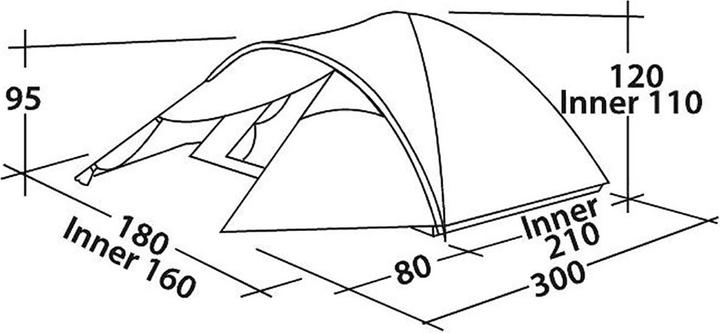 Produktbild Easy Camp Quasar 300 Rustic (Kuppelzelt, 3.60 kg, 3 Personen)