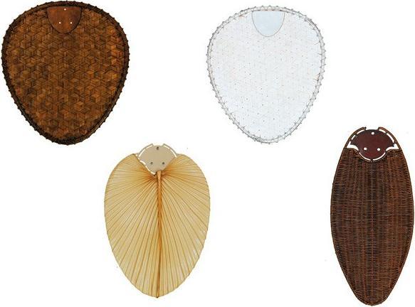 Actual product image CasaFan Additional leaf set natural in bamboo / palm / rattan