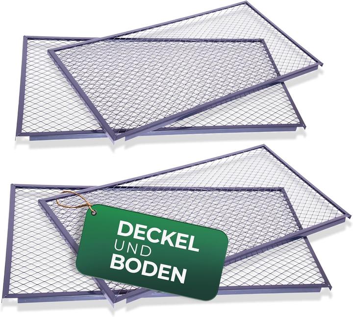 Produktbild Novatool Garten-Komposter Deckel und Boden, Komposter mit erweiterbarem Stecksytem, pulverbeschichte (1000 l)
