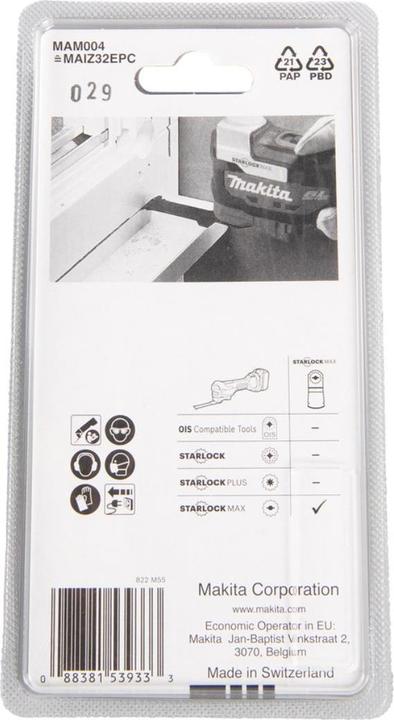 Actual product image Makita Plunge cut saw blade B-66438