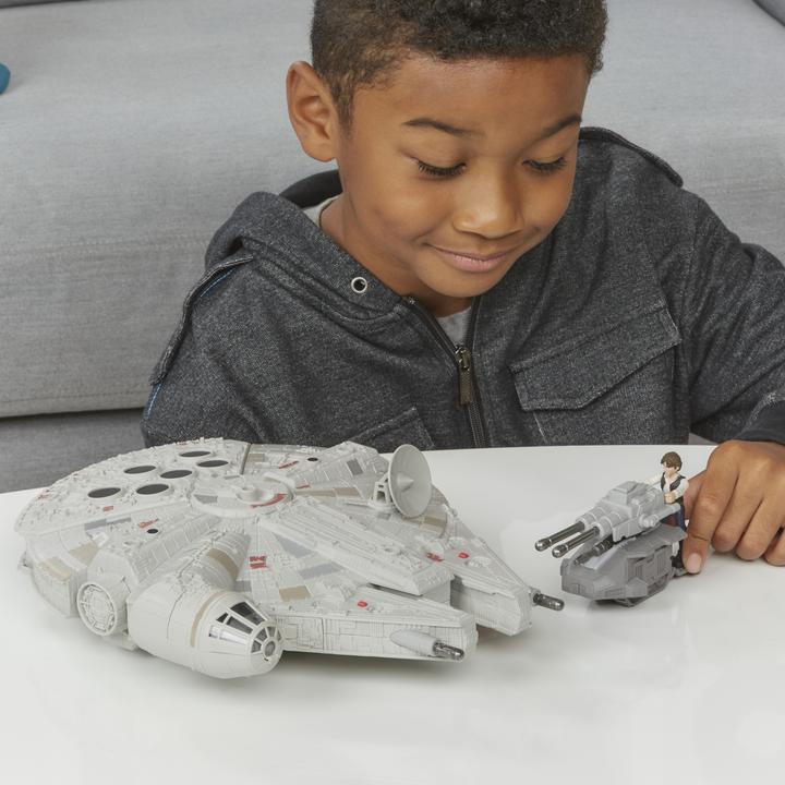 Actual product image Hasbro Star Wars Mission Fleet Han Solo Millennium Falcon