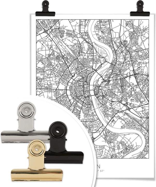 Produktbild Trenddeko Stadtplan Köln (60 x 80 cm)