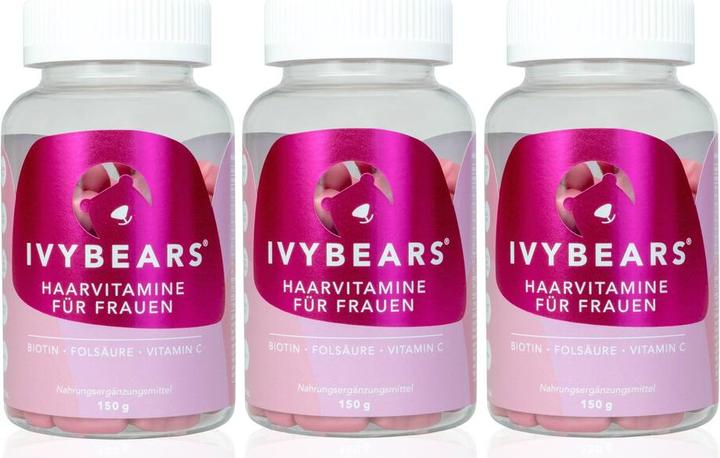 Produktbild IVYBears Haarvitamine für Frauen (3 Stück, Gummies, 150 g)