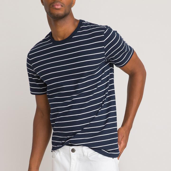 La Redoute Collections Gestreiftes T-Shirt mit rundem Ausschnitt (S)