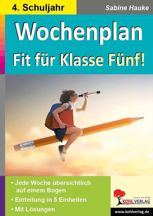 Produktbild Wochenplan Fit für Klasse Fünf! (Deutsch, Sabine Hauke, 2021)