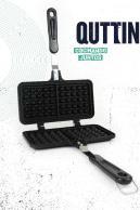 Actual product image Quttin aluminum double waffle pan