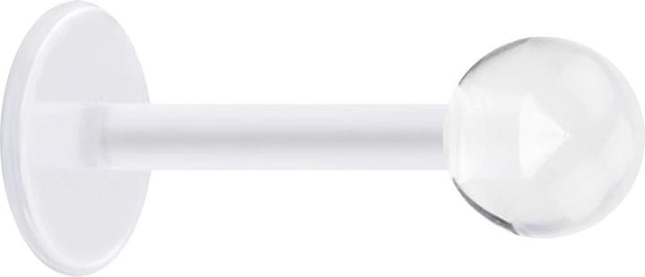 Produktbild Star Piercing Micro Labret transparent mit Kugel transparent (Acryl, ohne Messing, Bioflex)