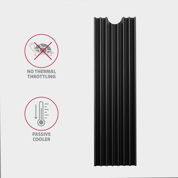 Immagine prodotto Axagon Dissipatore di calore passivo M.2 SSD CLR-M2L6 - 2280, altezza 6 mm, alluminio