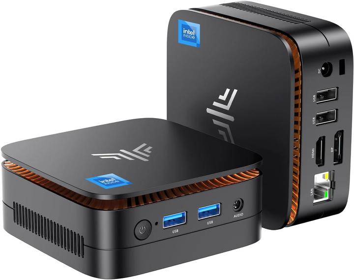 NiPoGi Mini-PC E1 mit Intel Twin Lake N150, unterstützt 4K UHD (Intel N150, 16 Go)