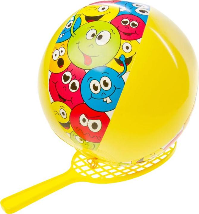 LG-Imports Racchetta con pallina trapuntata Viso sorridente