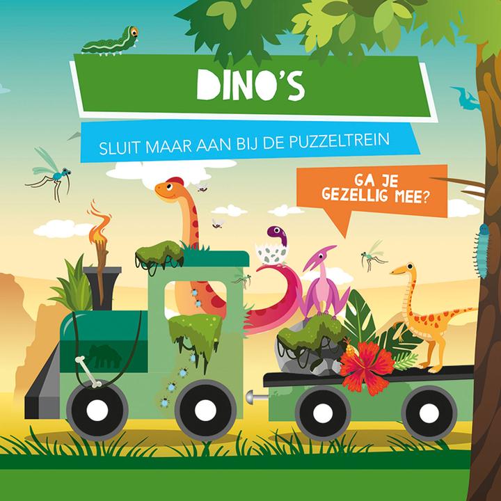 Actual product image Buch- und Puzzle-Dino-Zug