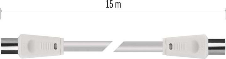 Produktbild Emos Antennen-Koaxialkabel, geschirmt 15m – gerader Stecker (Antennenkabel)
