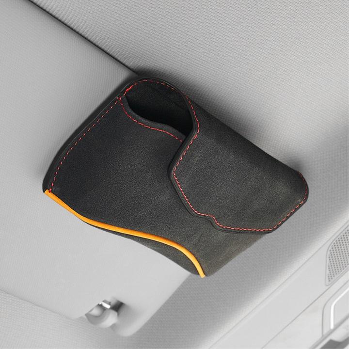 Actual product image Cover-Discount Glasses case for car with clip for sun visor