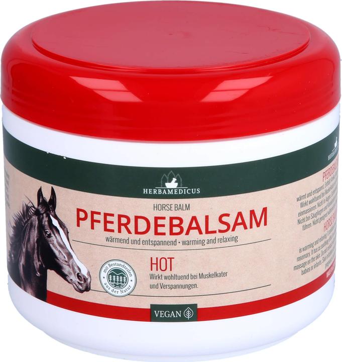 Actual product image Herbamedicus Horse Balm Hot warming and relaxing, 500 ml Balm (Body cream, 500 ml)