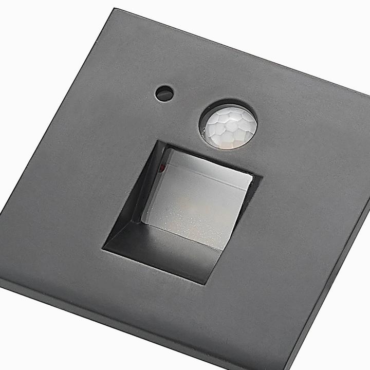Produktbild Arcchio Neru Square LED Einbauwandlampe w/Sensor Black (107 lm)