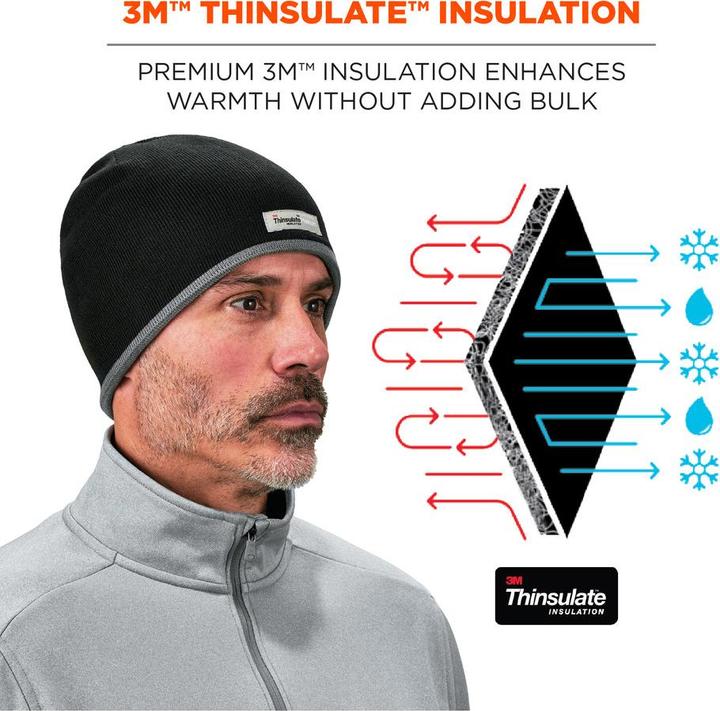 Produktbild Ergodyne Strickmütze N-Ferno 6818, schwarz (One Size)