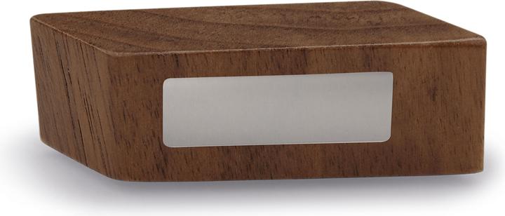 Image du produit kaiserkraft Plots magnétiques en bois design, lot de 4, L x l x h 60 x 20 x 13 mm, marron (4 x)