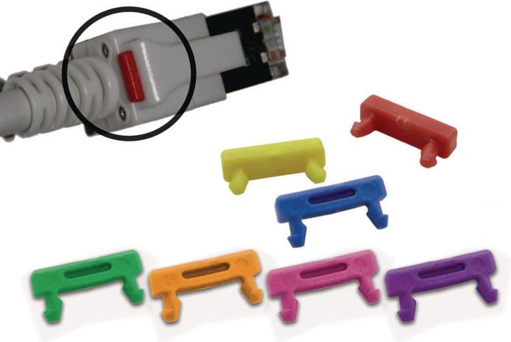 Image du produit Wirewin Clip de couleur pour câble patch LED : vert (U/FTP, CAT6, 12 m)