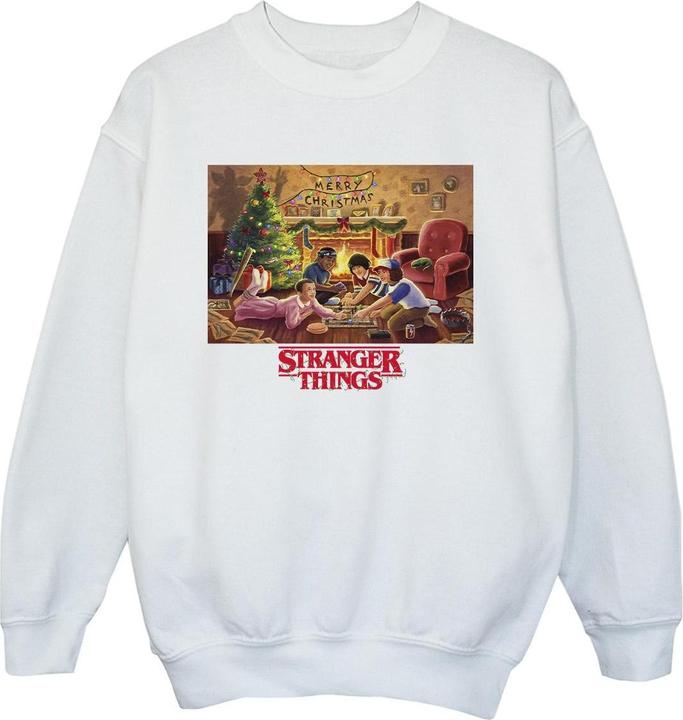 Netflix Stranger Things Christmas Gathering Sweatshirt Jungen