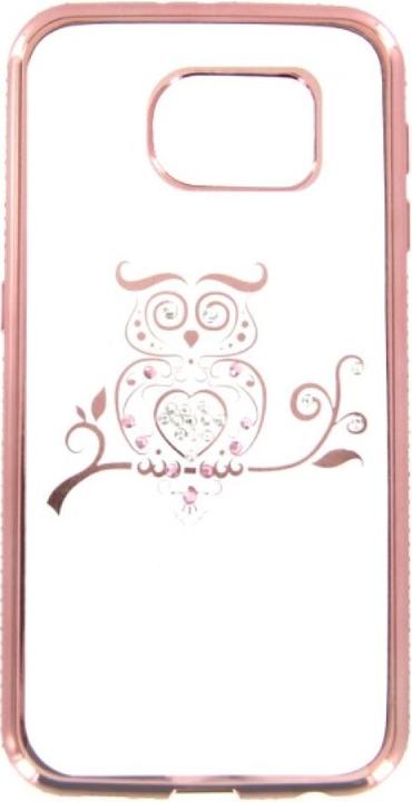 Produktbild OEM TPU Case Bling owl für Samsung Galaxy S6 rosegold (Samsung Galaxy S6)