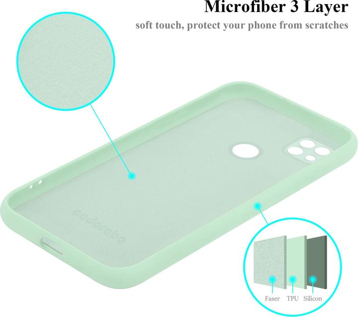 Productafbeelding Cadorabo TPU Liquid Silicone Hoesje Cover voor Xiaomi RedMi 9C / RedMi 10A (Xiaomi Redmi 9C, Xiaomi Redmi 10A)