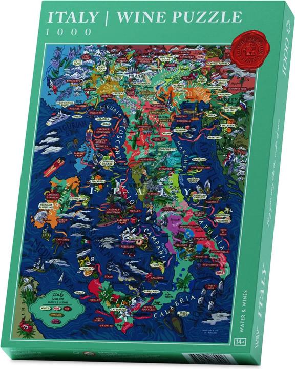 Produktbild Water & Wines Puzzle Wine Italy lindgrün (1000 Teile)