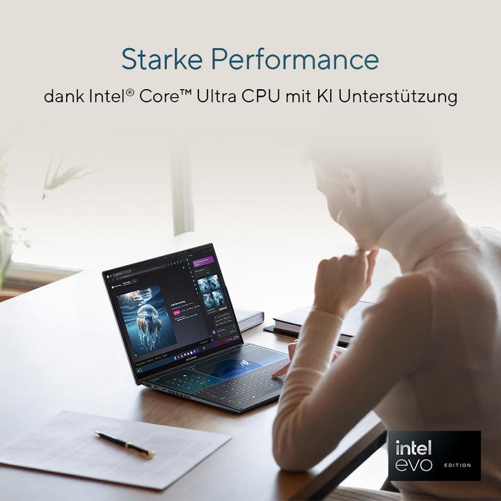 Actual product image ASUS Zenbook Pro 14 Duo OLED (14", Intel Core Ultra 9 185H, 32 GB, 1000 GB, CH)