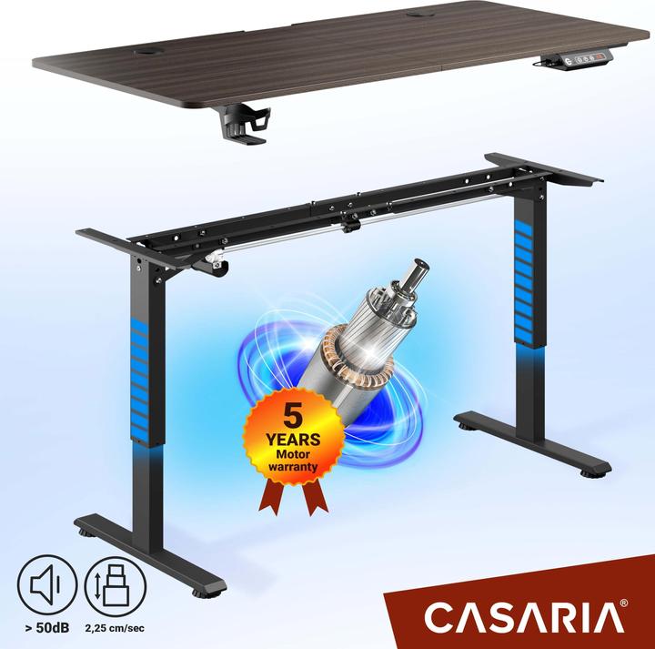 Produktbild Casaria Höhenverstellbarer Schreibtisch (140 x 60 x 118 cm)
