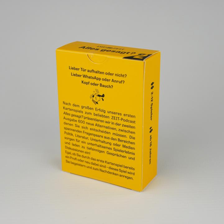Actual product image DIE ZEIT »Alles gesagt?« 2 (German)