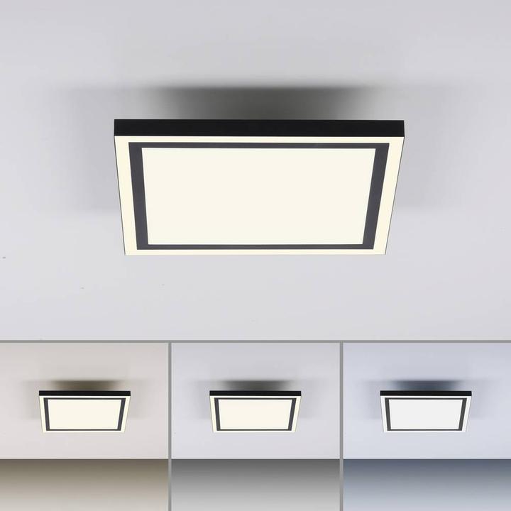 Image du produit Just Light EDGING-SMART LED Deckenleuchte Steuerbare Lichtfarbe 32W Schwarz/Weiss 14450-18 (3600 lm)