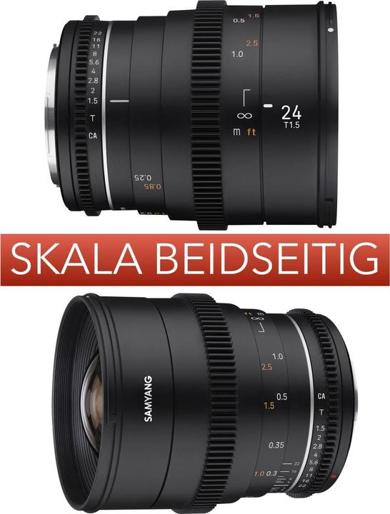 Actual product image Samyang MF 50mm T1.5 VDSLR MK2 Canon RF (Canon RF, Micro Four Thirds, APS-C / DX, full size)