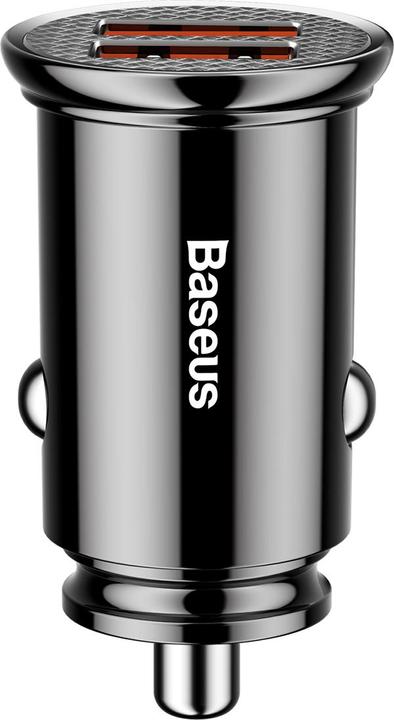 Actual product image Baseus Circular Plastic A+C 30W PPS Car Charger Black
