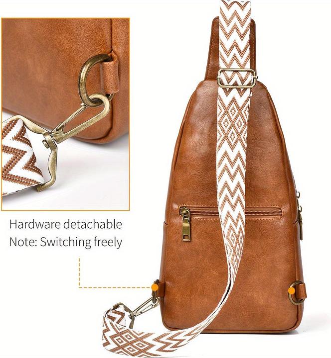 Immagine prodotto Only-Bags.Store Set di borse a tracolla in pelle: materiale PU, impermeabile, grande capacità, adatto agli studenti