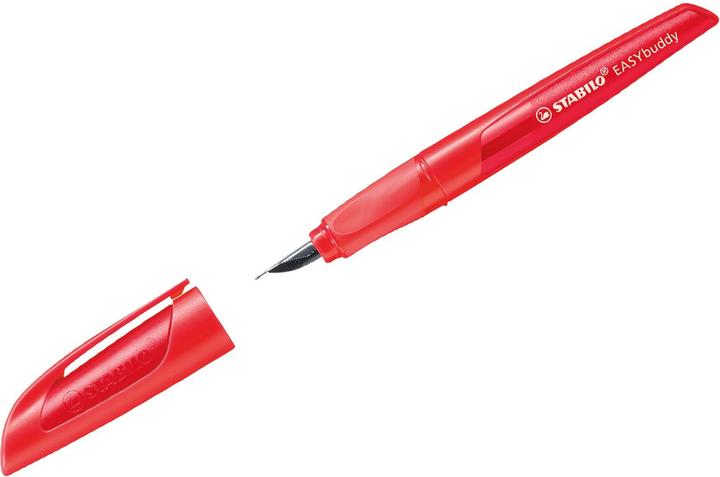 Actual product image STABILO EASYbuddy school fountain pen with standard nib (Red, Coral, 1 x)
