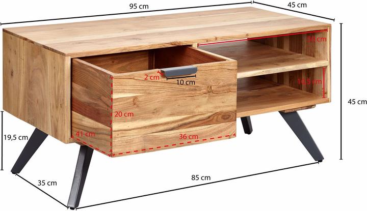 Actual product image Wohnling Sincere (95 x 45 x 45 cm)