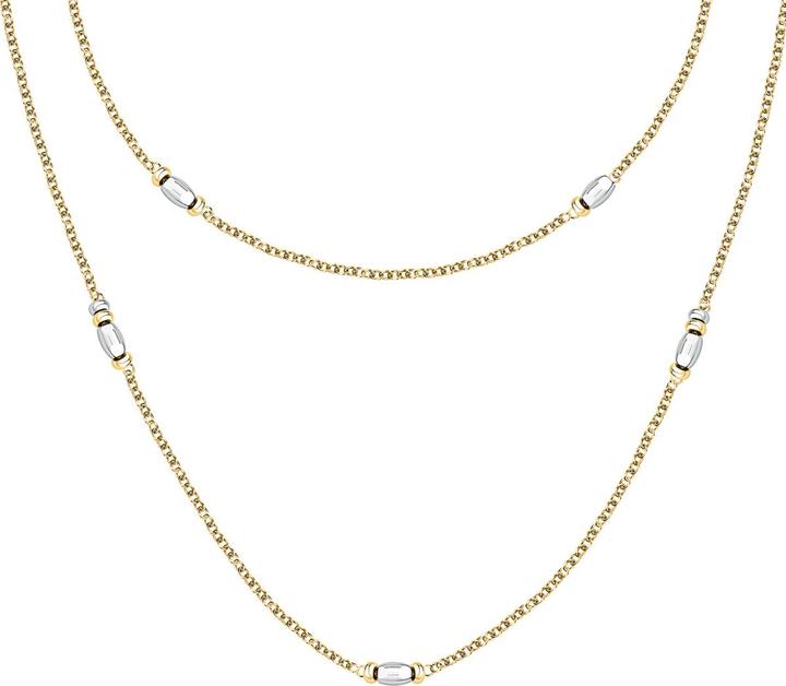 Morellato Colori SAXQ02 Double Gold Plated Beaded Necklace (Edelstahl)
