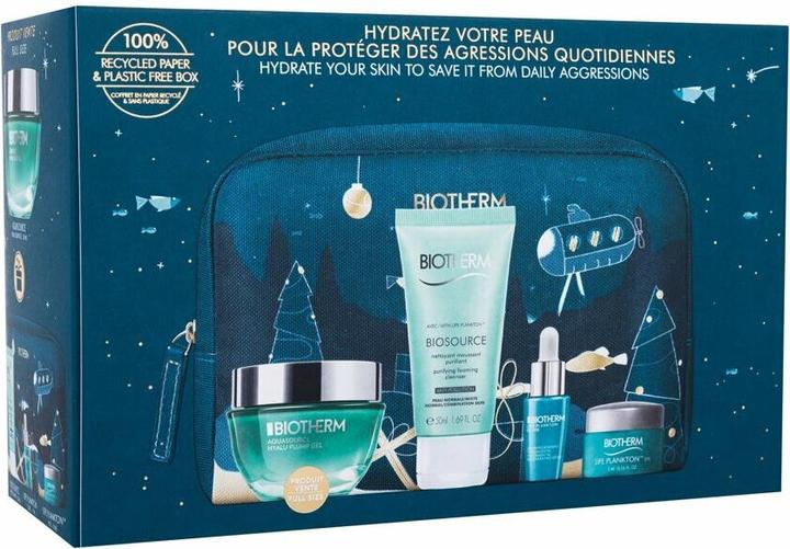 Biotherm Aquasource Hyalu Plump Gel 50ml Set Plump Gel 50ml + Life Plankton Elixir 7ml + Biosource Nett Pnm 5 (Facial care set)