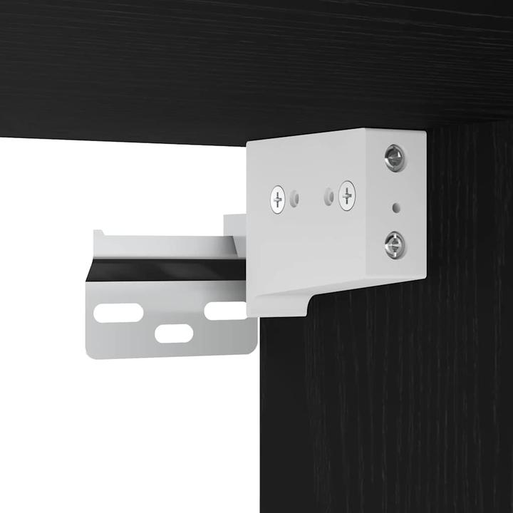 Produktbild VidaXL Bad-Wandschrank Schwarz Eiche 30x30x80 cm Spanplatte (30 x 30 x 80 cm)