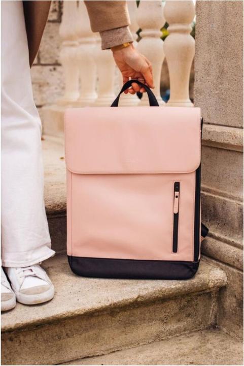 Actual product image Beaba Oslo changing rucksack - dusky pink
