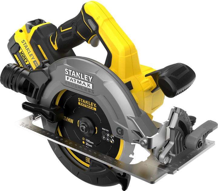 Image du produit Stanley Scie circulaire sans fil FatMax V20 SFMCS550M2K (18V, 4.0Ah, sans balai, profondeur de coupe sans