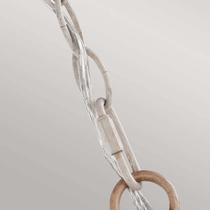Actual product image Elstead Lighting Hartsville chandelier E14 triple chalk washed, beachwood (41.90 cm)
