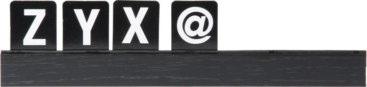 Securit Buchstabenleiste schwarz (1.5 x 35.5 x 30 cm)